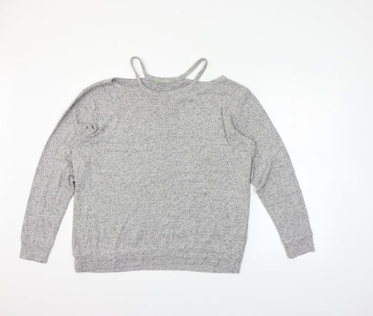 COIN 1804 Womens Grey   Pullover Jumper Size L