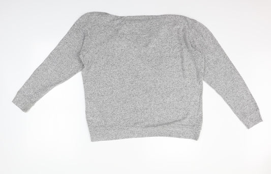 COIN 1804 Womens Grey   Pullover Jumper Size L