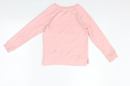 B Collection Girls Pink   Pullover Jumper Size 7 Years  - you rock