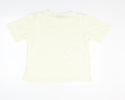 Womens UK Size M COUNTRY COLLECTION Beige Basic Polo