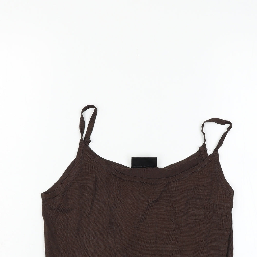 Womens UK Size 14 Principles Brown Basic Tank