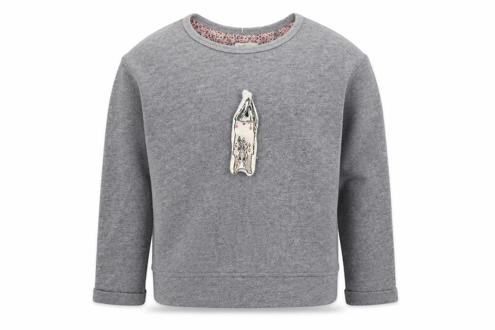 Next Girls Grey   Pullover Jumper Size 4-5 Years