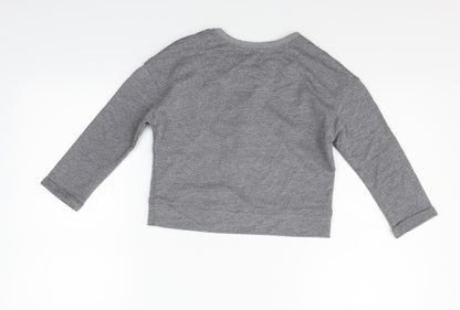 Next Girls Grey   Pullover Jumper Size 4-5 Years