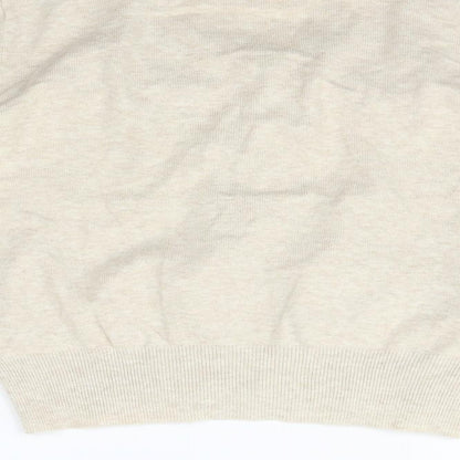 BE BEAU Womens Beige   Cardigan Jumper Size 14  - perl detail