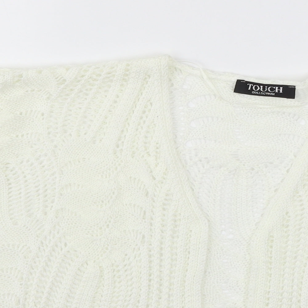 Touch Womens Beige   Cardigan Jumper Size 10