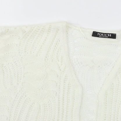 Touch Womens Beige   Cardigan Jumper Size 10