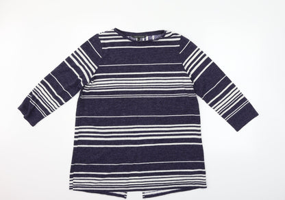 Love Leisure Womens Blue Striped  Jumper Dress  Size 14