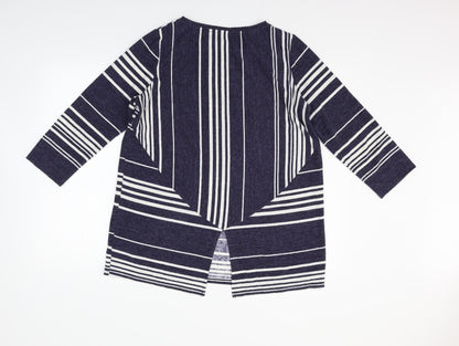 Love Leisure Womens Blue Striped  Jumper Dress  Size 14