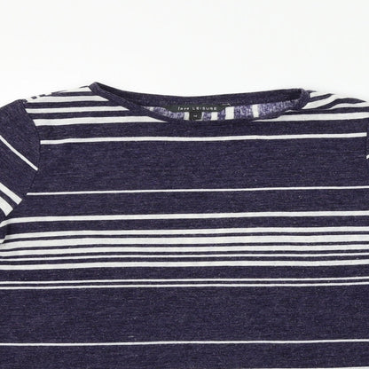 Love Leisure Womens Blue Striped  Jumper Dress  Size 14