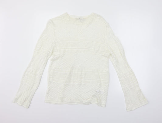 NEXT Womens White   Pullover Jumper Size 16