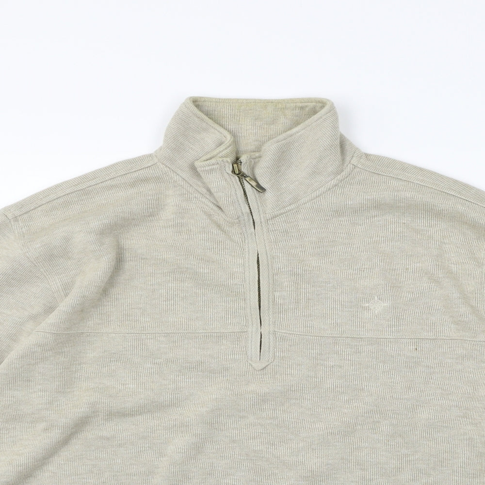 Maine Mens Beige   Pullover Jumper Size S