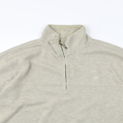 Maine Mens Beige   Pullover Jumper Size S