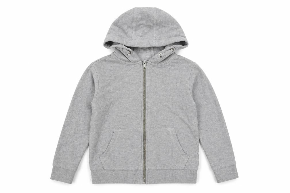 Tu Girls Grey   Full Zip Jumper Size 7 Years