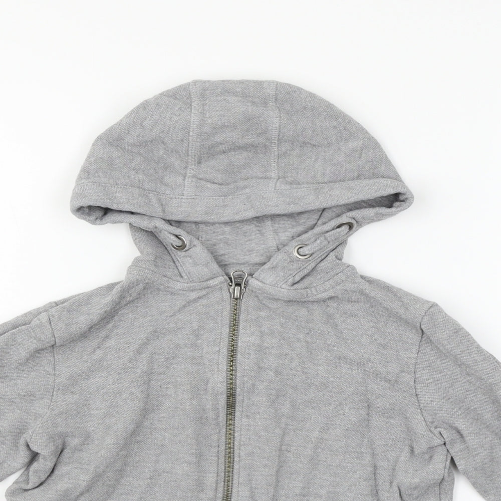 TU Girls Grey   Full Zip Jumper Size 7 Years
