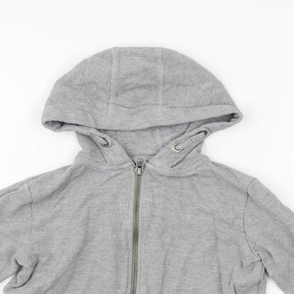 TU Girls Grey   Full Zip Jumper Size 7 Years