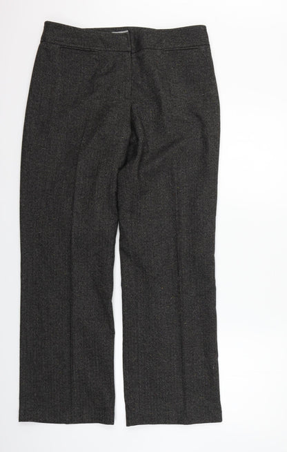 Per Una Womens Grey   Trousers  Size 14 L27 in