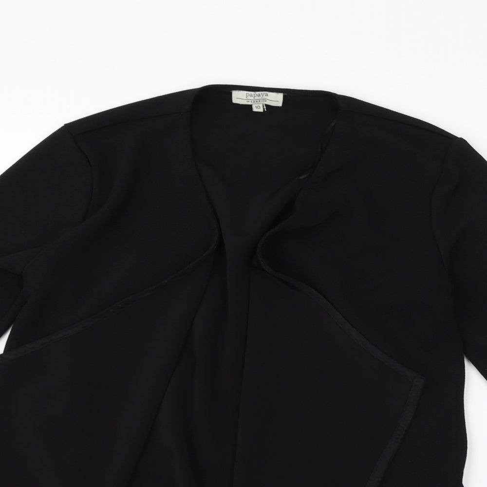 Papaya Womens Black   Cardigan Jumper Size 10