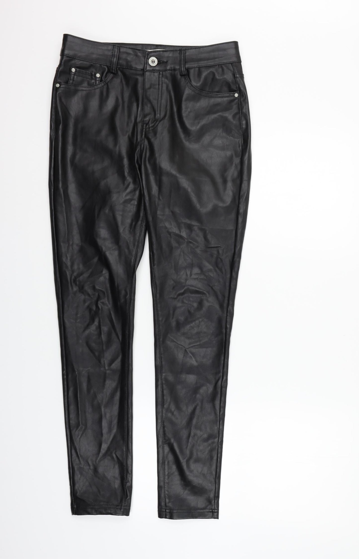 Colourful Premium Womens Black   Jegging Trousers Size XL L30 in