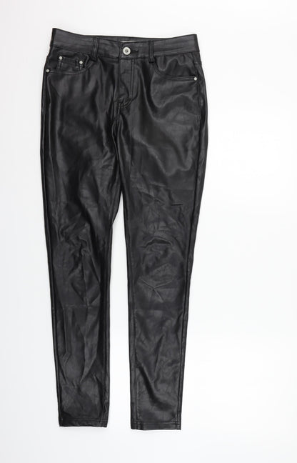 Colourful Premium Womens Black   Jegging Trousers Size XL L30 in