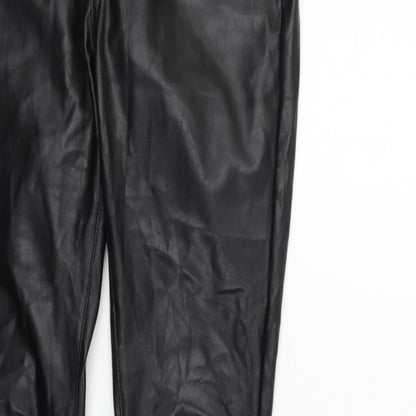Colourful Premium Womens Black   Jegging Trousers Size XL L30 in