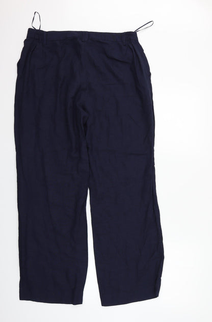 Joanna Womens Blue   Trousers  Size 16 L27 in