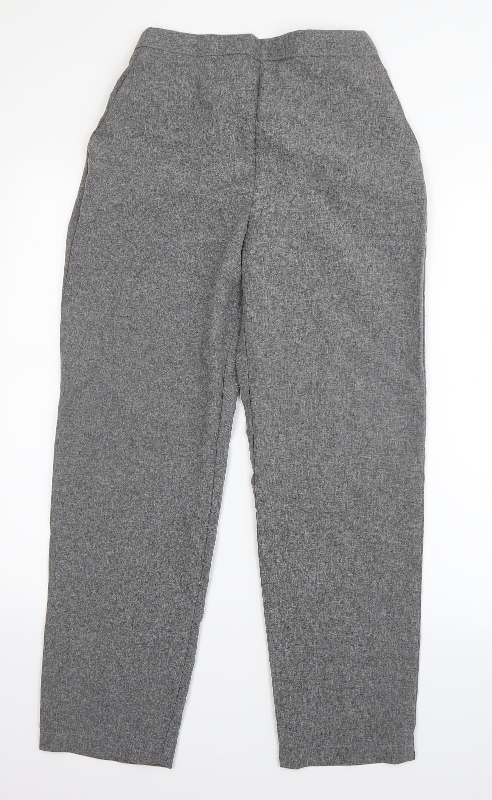 Womens UK Size 12 Emma Collection Regular Fit Dress Pants Grey Trousers