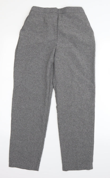 Womens UK Size 12 Emma Collection Regular Fit Dress Pants Grey Trousers