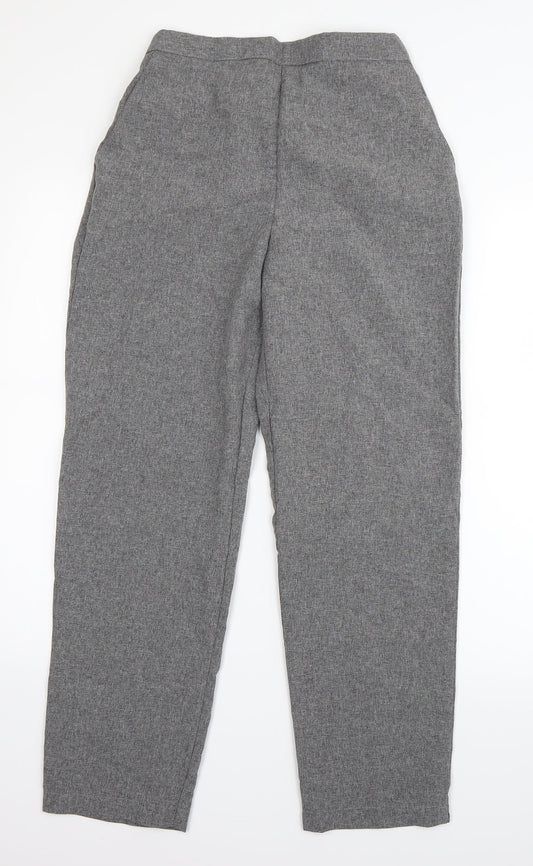 Womens UK Size 12 Emma Collection Regular Fit Dress Pants Grey Trousers