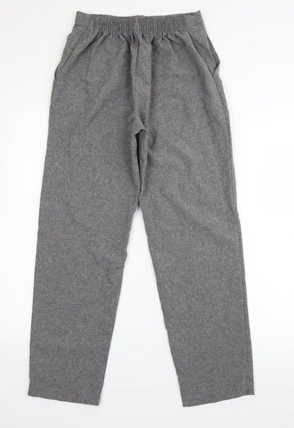 Womens UK Size 12 Emma Collection Regular Fit Dress Pants Grey Trousers