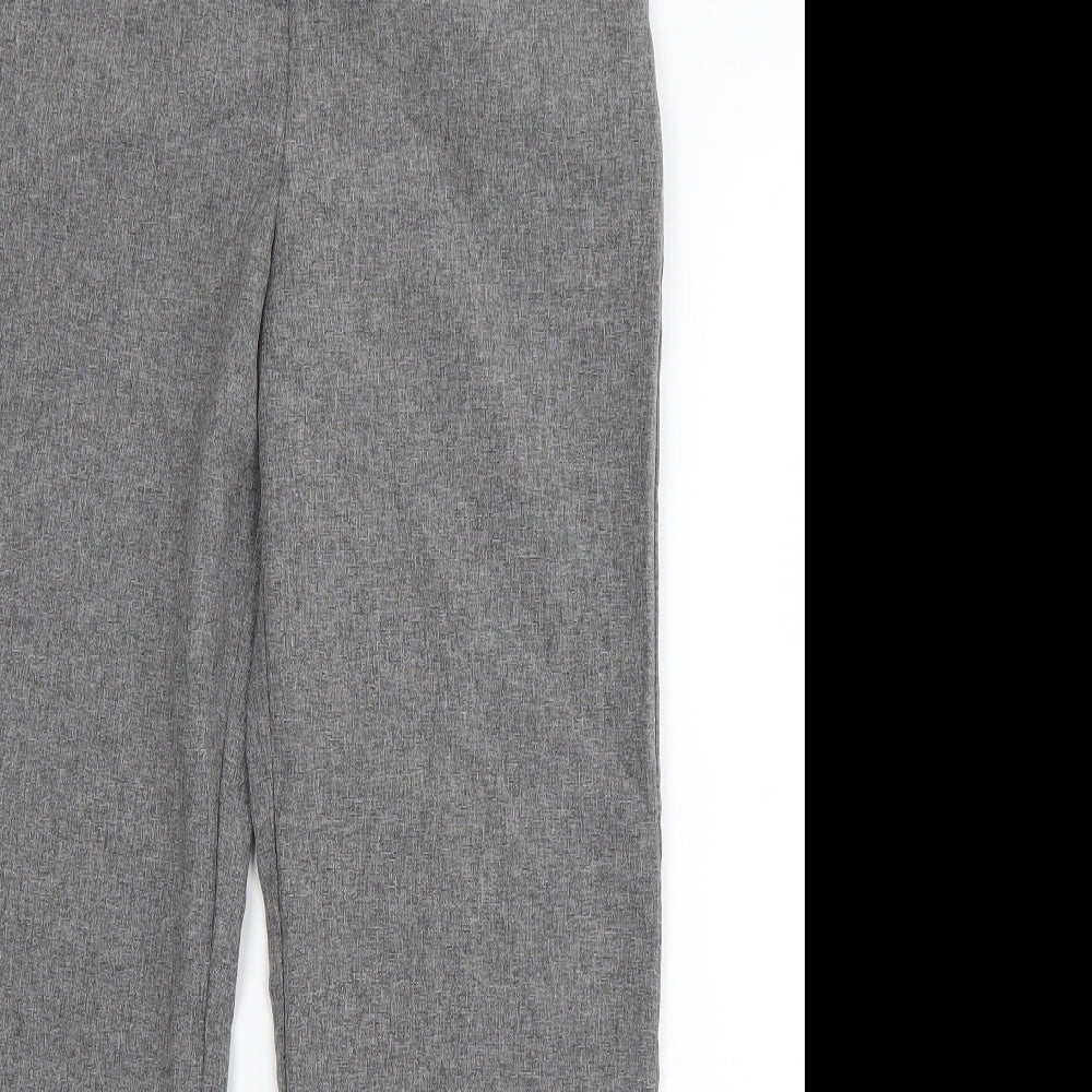 Womens UK Size 12 Emma Collection Regular Fit Dress Pants Grey Trousers