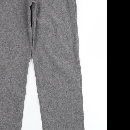 Womens UK Size 12 Emma Collection Regular Fit Dress Pants Grey Trousers