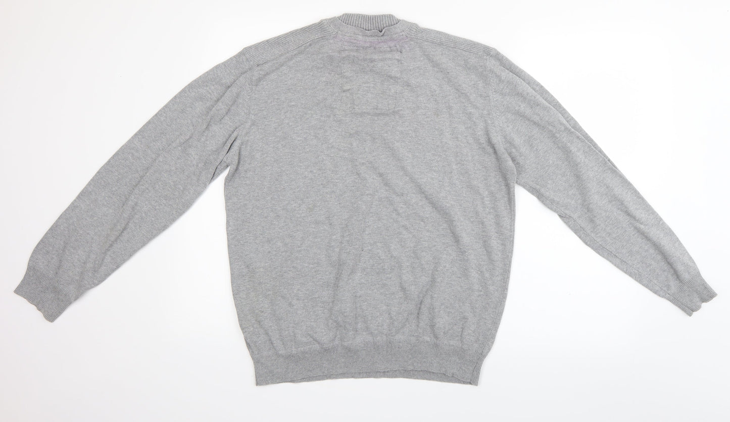 M&Co Mens Grey   Pullover Jumper Size M