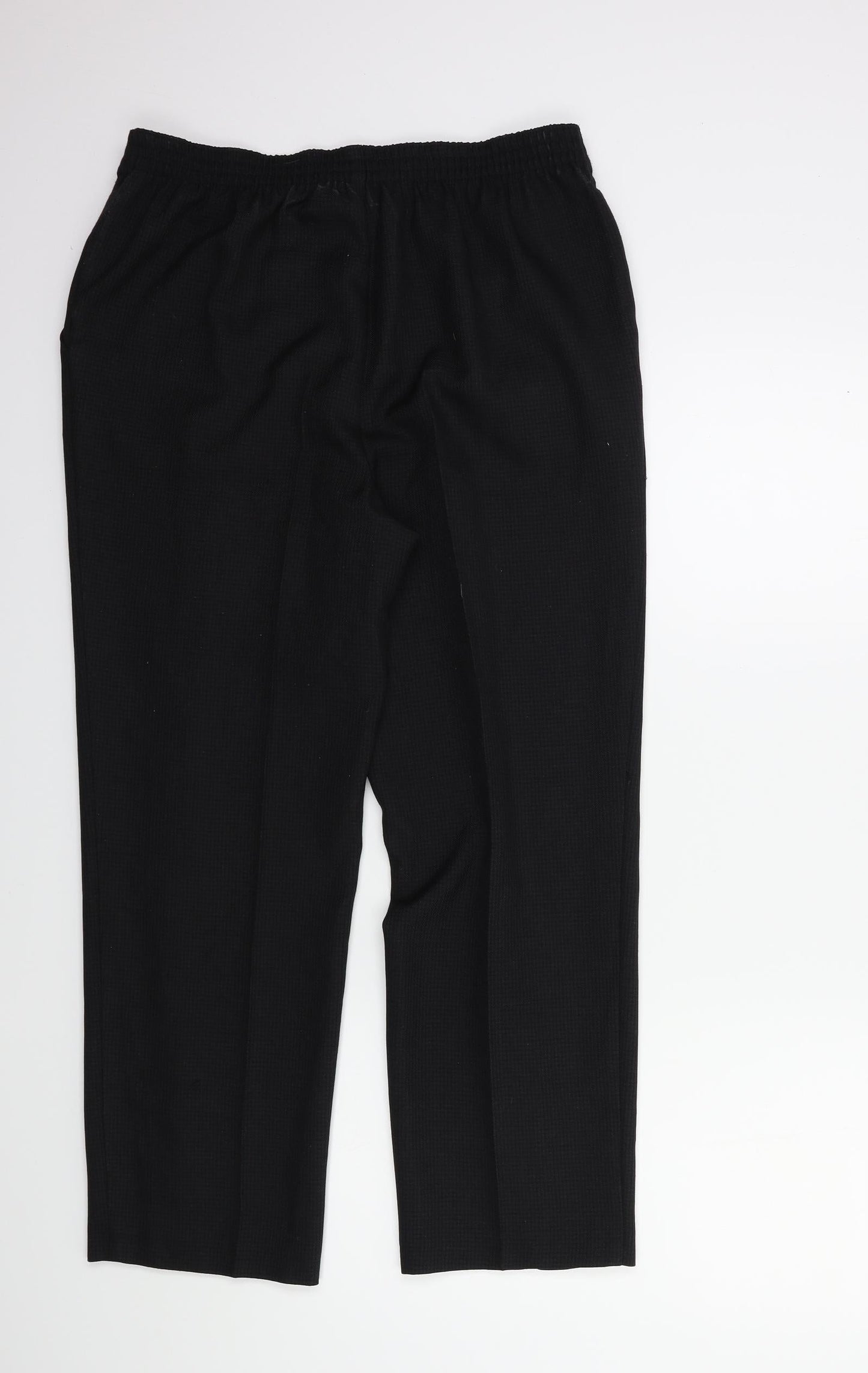 Womens UK Size 30 in Preworn Regular Fit  Black Trousers