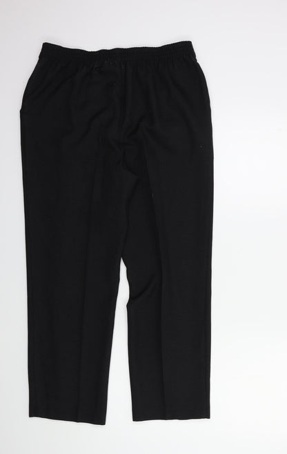 Womens UK Size 30 in Preworn Regular Fit  Black Trousers