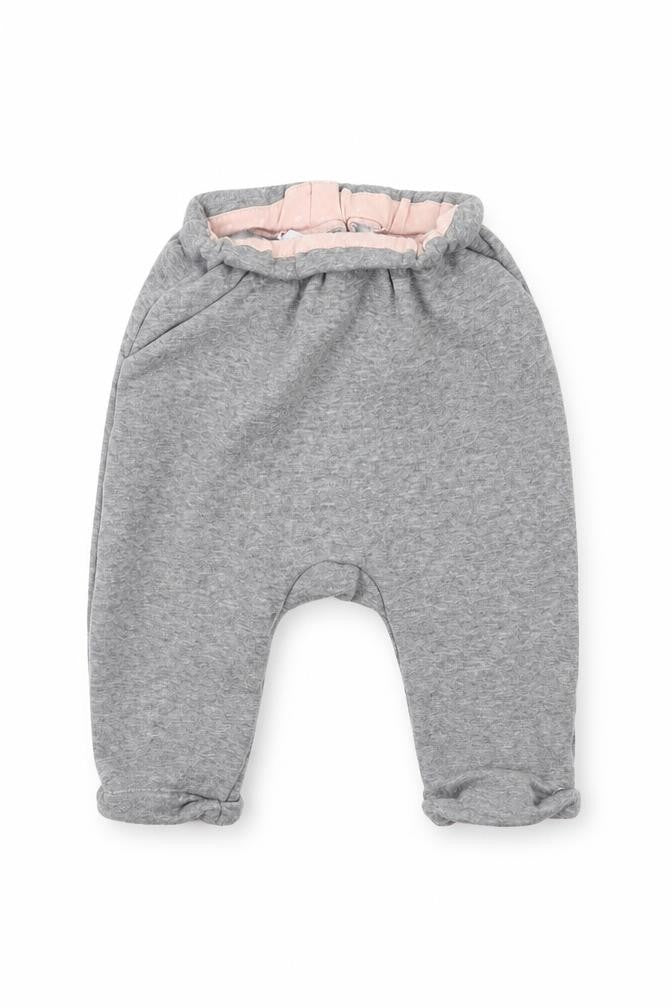 Front view of Preworn Baby Grey Jogger Trousers, size 18, Months