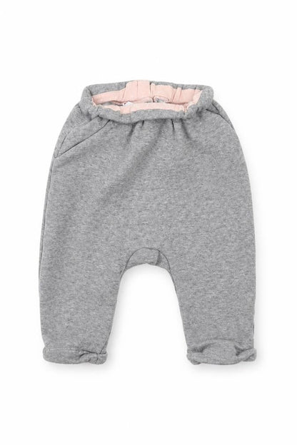 Front view of Preworn Baby Grey Jogger Trousers, size 18, Months
