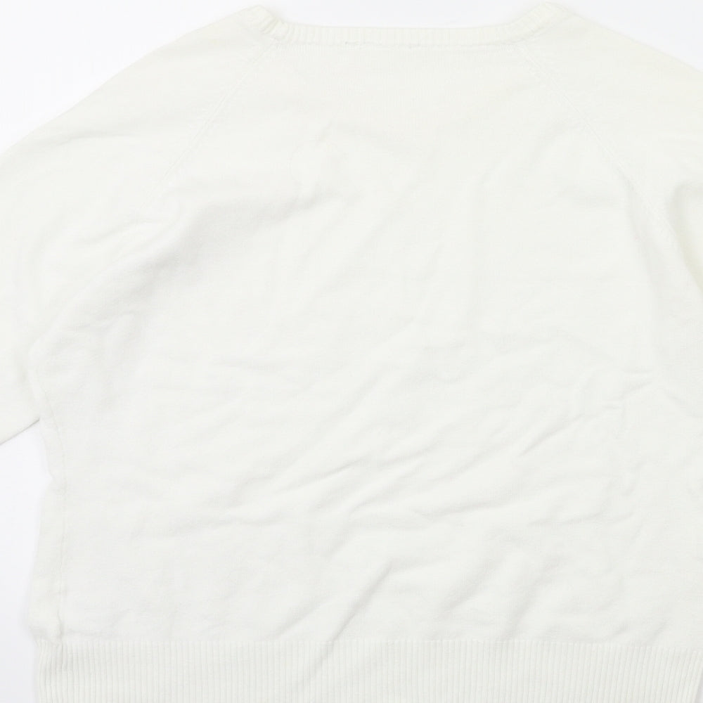 TU Womens White   Pullover Jumper Size L