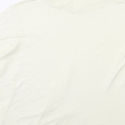 H&M Womens White  Knit Pullover Jumper Size M
