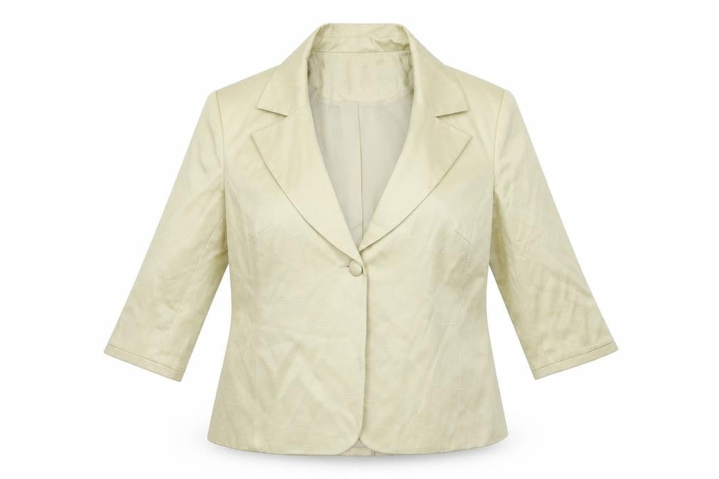Womens UK Size 14 Monsoon Gold Biker Coat