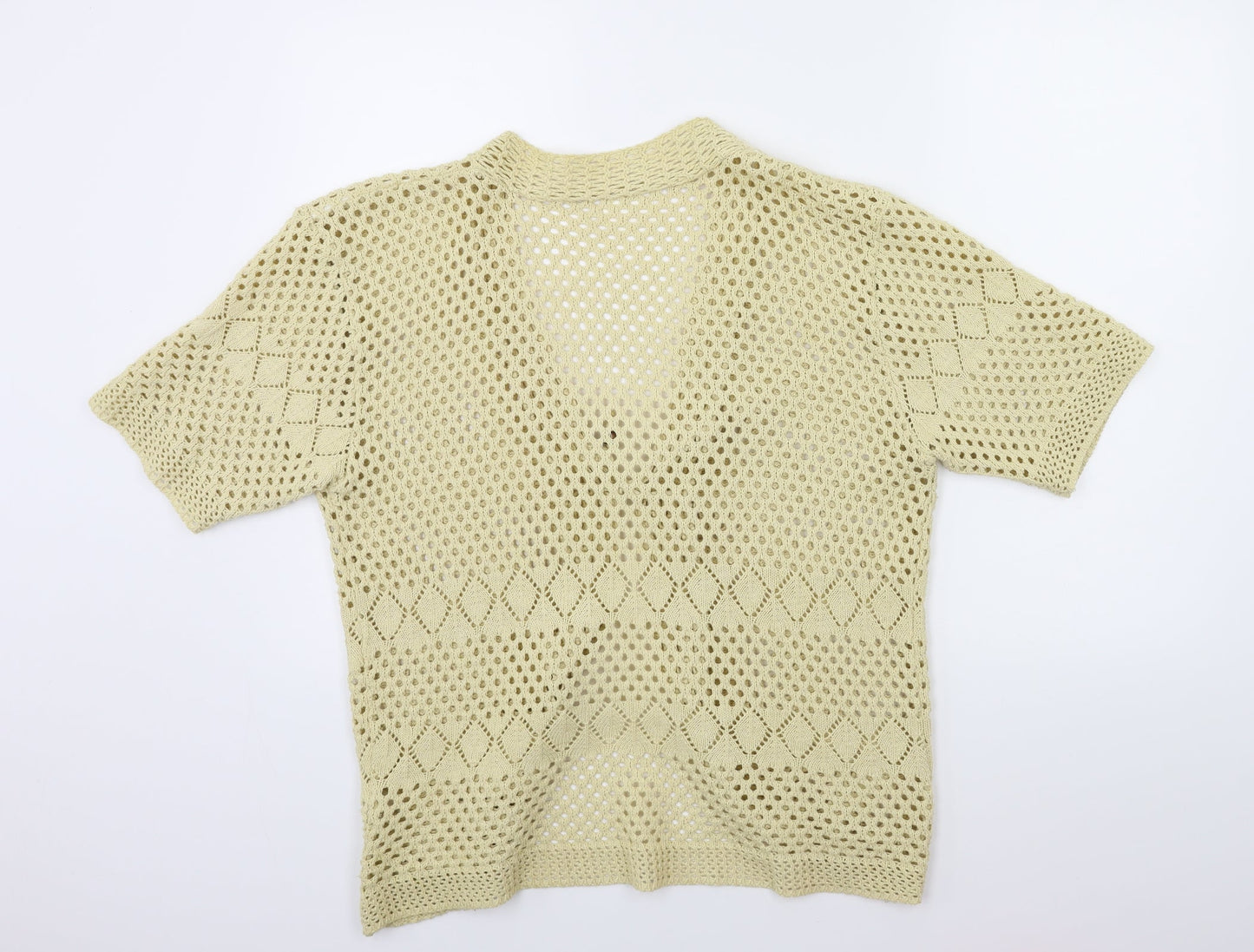 Remel Womens Beige  Knit Cardigan Jumper Size XL