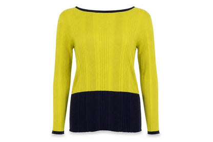 Marks & Spencer Womens Yellow  Knit Pullover Jumper Size 16