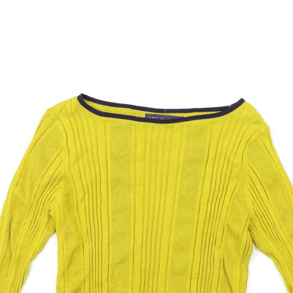 Marks and Spencer Womens Yellow  Knit Pullover Jumper Size 16