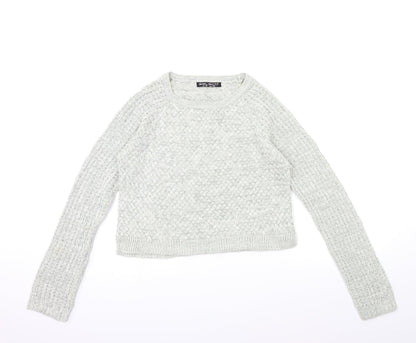 Select Womens Grey  Knit Pullover Jumper Size 12