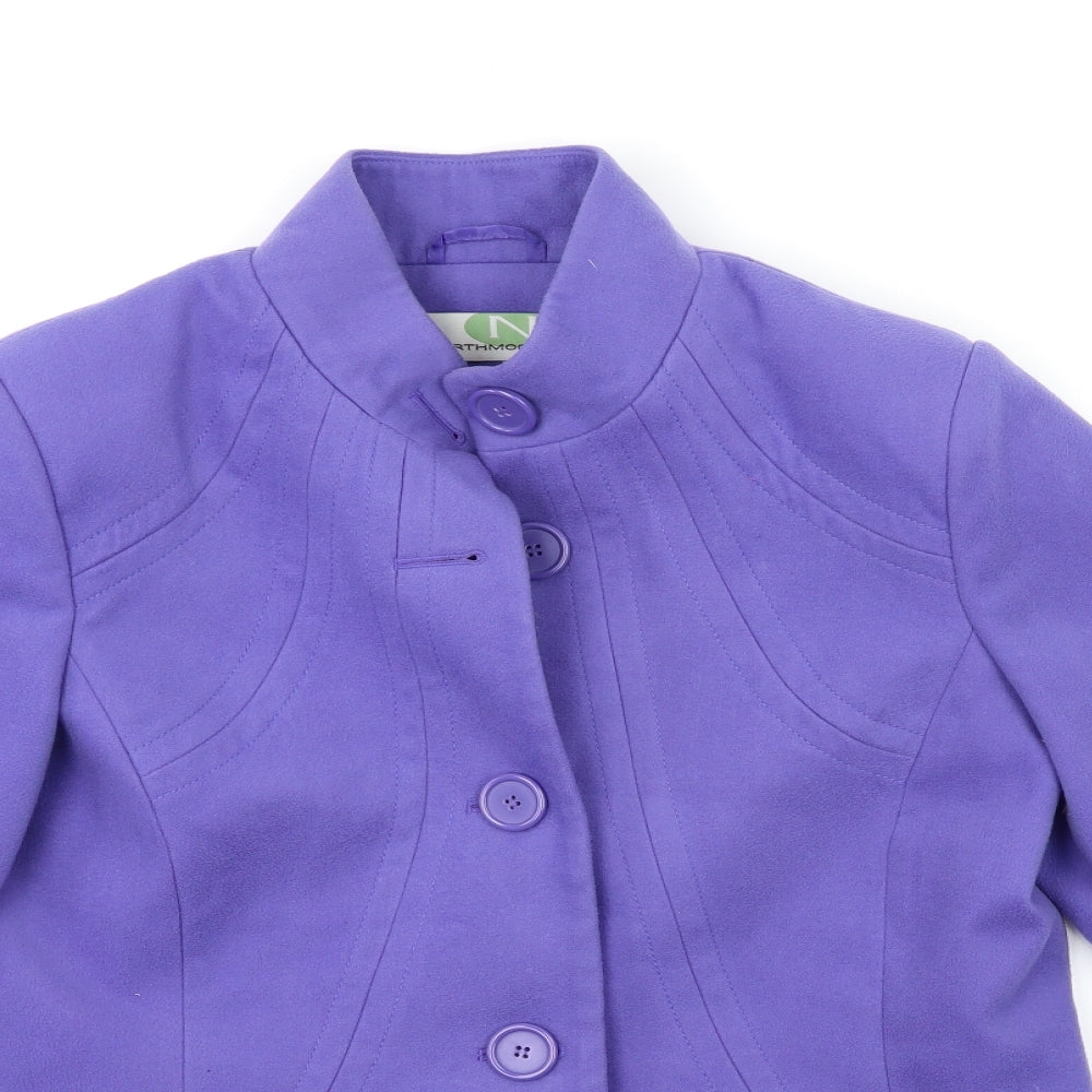 Womens UK Size 12 Northmoor Blue Overcoat