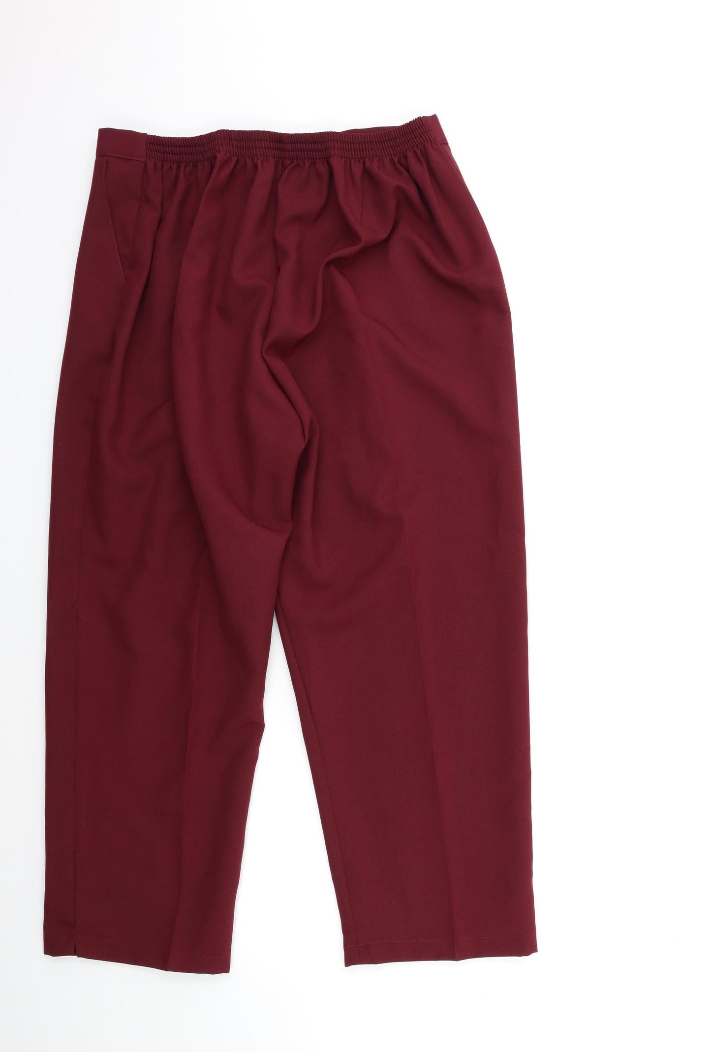 Womens UK Size S Preworn Regular Fit  Red Trousers