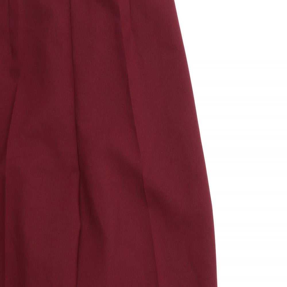 Womens UK Size S Preworn Regular Fit  Red Trousers