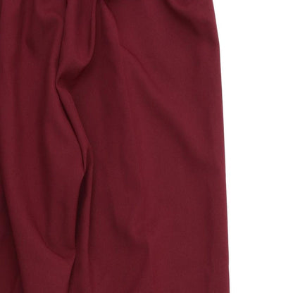 Womens UK Size S Preworn Regular Fit  Red Trousers