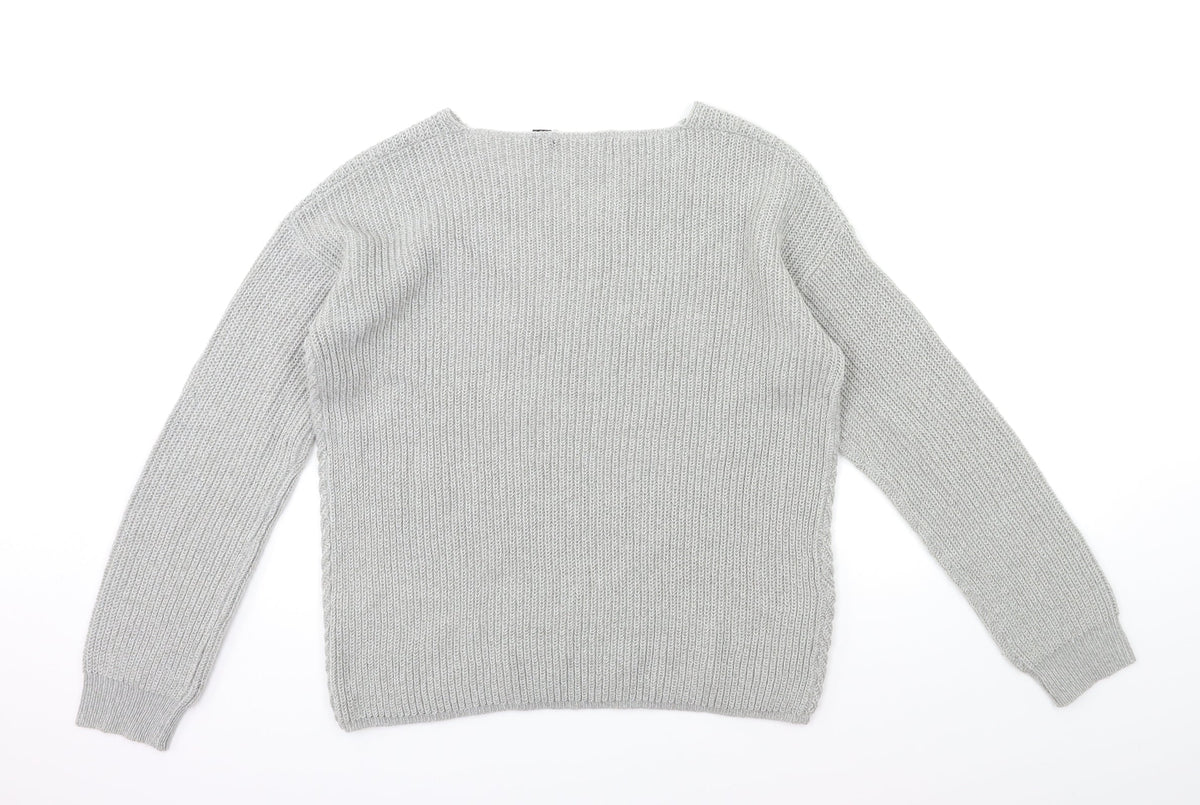 Avenue Womens Grey  Knit  Jumper Size 12