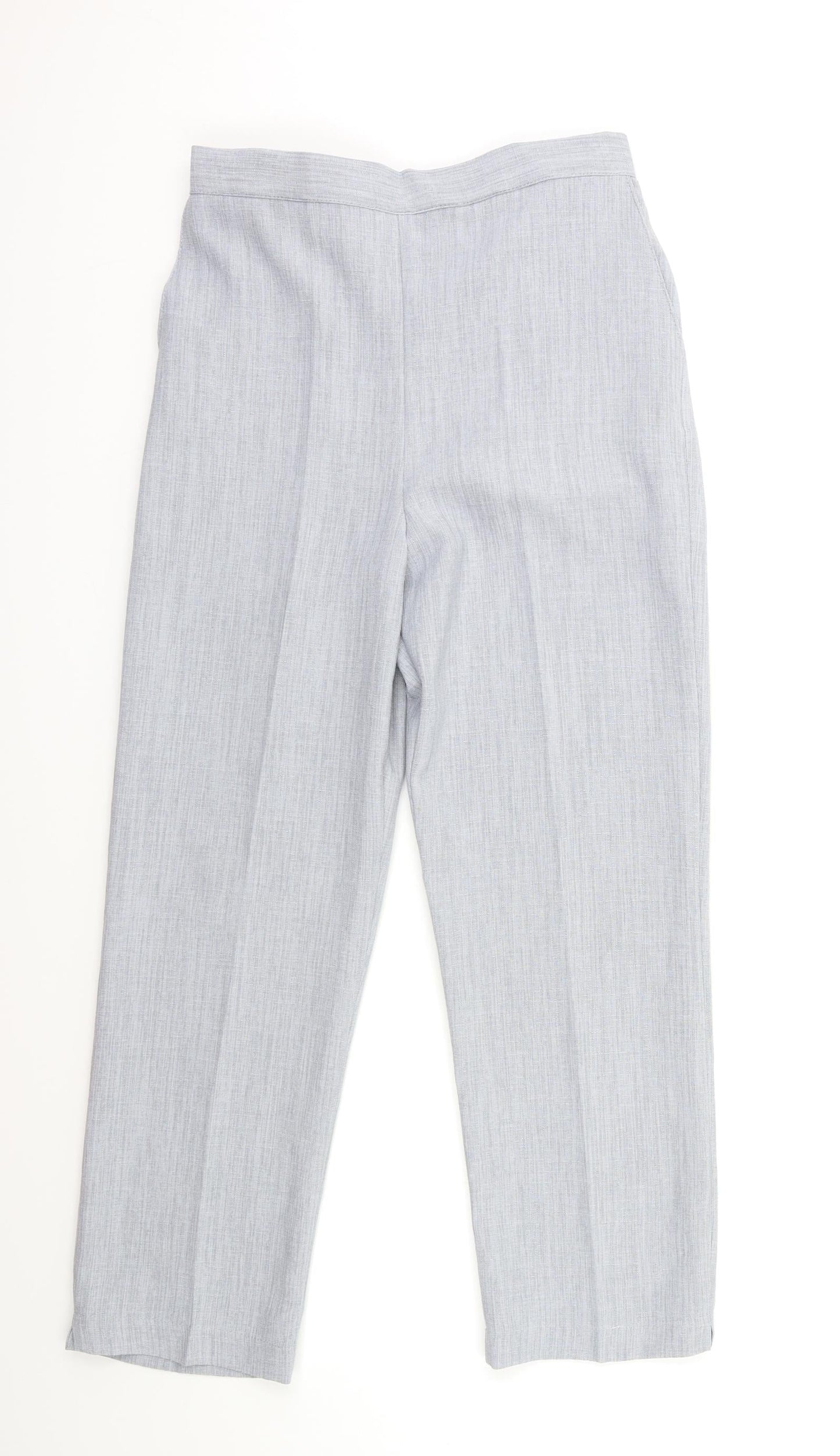 Womens UK Size 10 Preworn Regular Fit  Grey Trousers