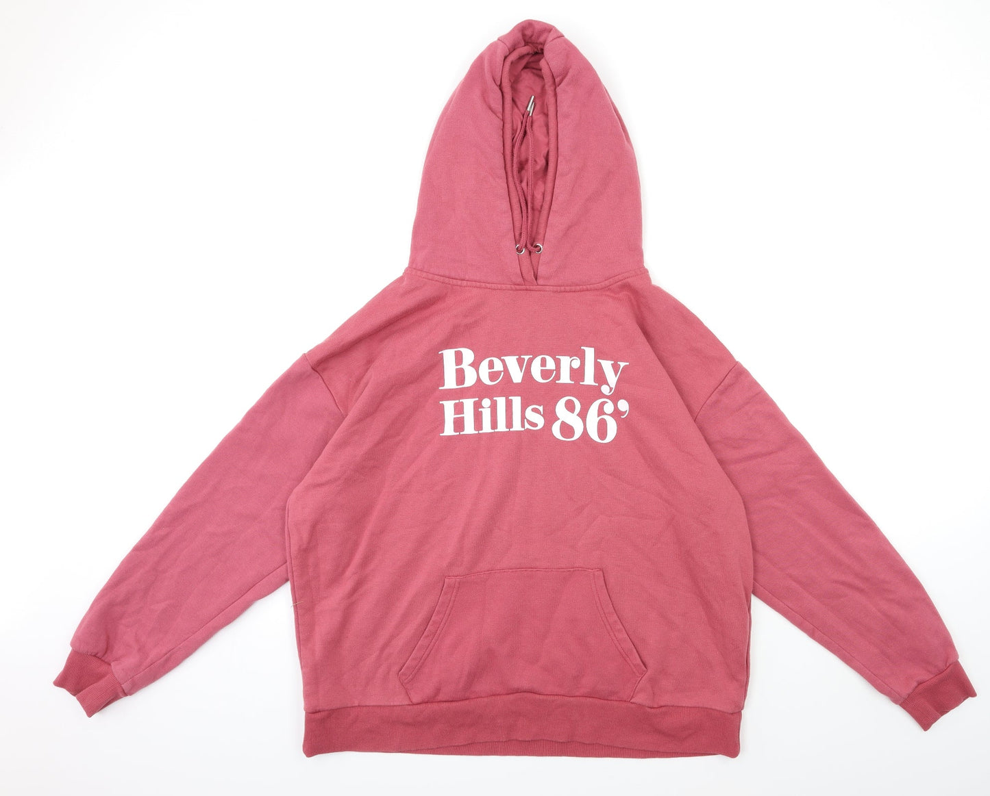 H&M Womens Pink   Pullover Hoodie Size L